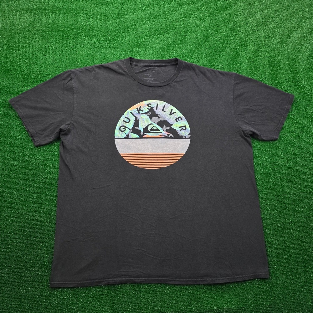 Quiksilver Black Graphic Tee
